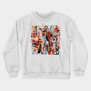 Mid Century Abstract Jazz Crewneck Sweatshirt